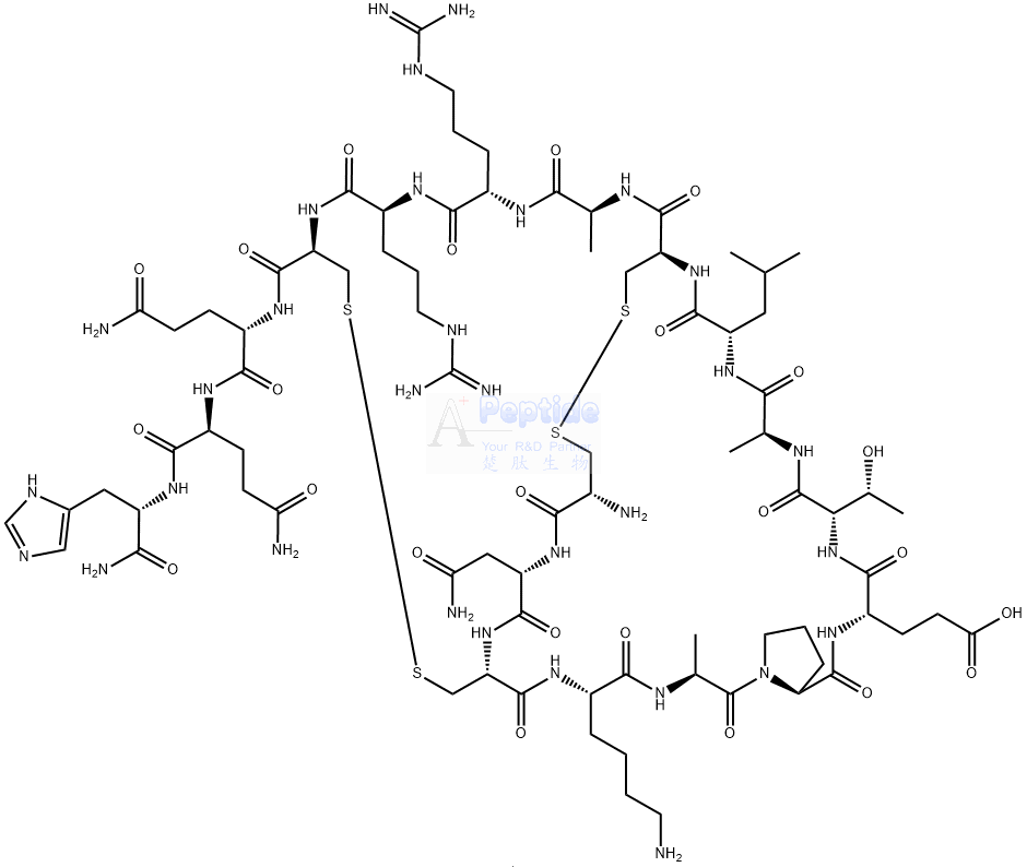 Apamin;CAS No. : 24345-16-2;肽类神经毒素;来源于蜂毒素